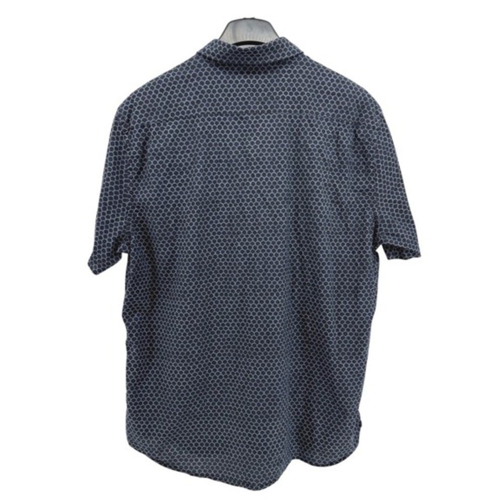 Faherty Shirt Mens XXL Pre-Owned‎ Blue/Gray Geometric Pattern Organic Cotton - Picture 6 of 12